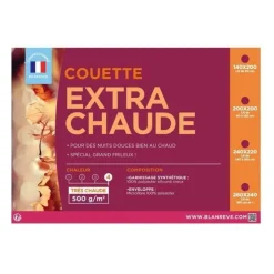 BLANREVE Couette extra chaude en microfibre - 200 x 200 cm - Blanc