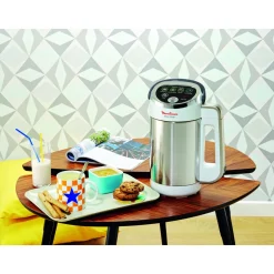 Blender chauffant soup maker LM841B10 - Argent et Blanc