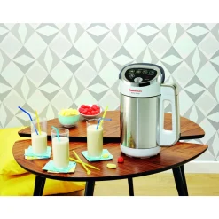 Blender chauffant soup maker LM841B10 - Argent et Blanc