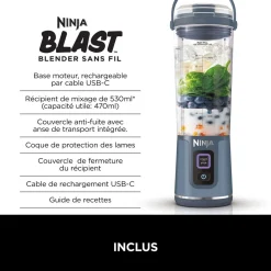 Blender sans fil BC151EUBK - Gris