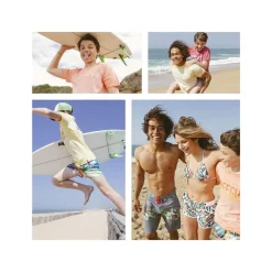 Boardshort court enfant ceinture tout-élastiquée