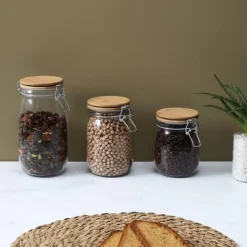 Bocal de Conservation Nourriture 1L Transparent