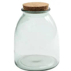 Bocal en Verre & Couvercle Liège 1L Transparent