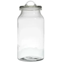 Bocal Rond en Verre Couvercle 2,7L Transparent