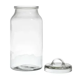 Bocal Rond en Verre Couvercle 2,7L Transparent