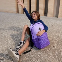 BODYPACK Sac à dos 1 compartiment recyclé Dino Violet