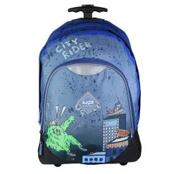 Bodypack Sac à dos à roulettes 2 compartiments Monster Bleu