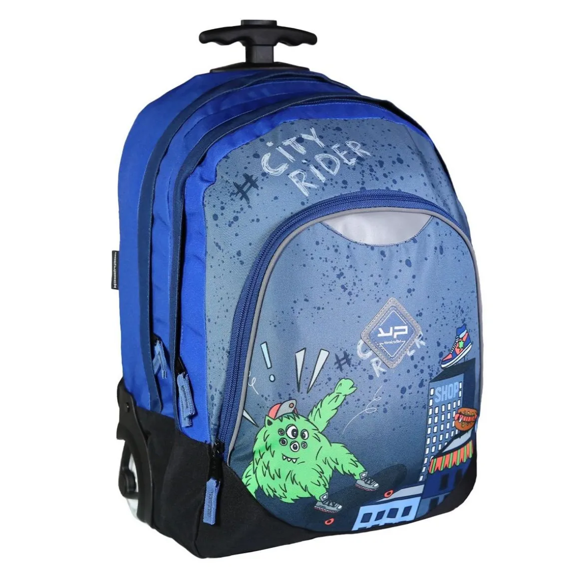 Bodypack Sac à dos à roulettes 2 compartiments Monster Bleu