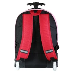 Bodypack Sac à dos à roulettes 2 compartiments Paysage Fleuri Rose