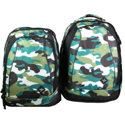 BODYPACK Sac à dos recyclé 3 compartiments 2 en 1 Camo