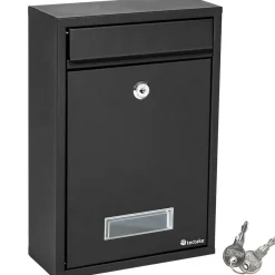 Boite aux lettres en acier extensible avec fente d'introduction en façade