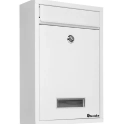 Boite aux lettres en acier extensible avec fente d'introduction en façade