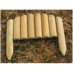 Bordure rondin rigide diamètre 5x15/30 L40cm