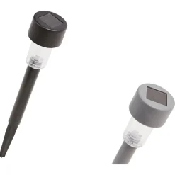 Borne solaire en plastique H30cm LED blanche