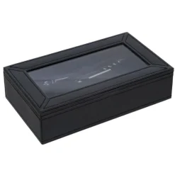 Boîte 6 Accessoires Vin Ezra 23cm Noir