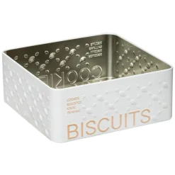 Boîte à Biscuits Scandi 19cm Blanc