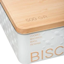 Boîte à Biscuits Scandi 19cm Blanc