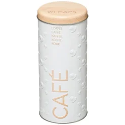 Boîte à Capsules de Café Scandi 17cm Blanc