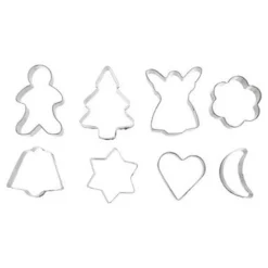 Boîte à Cookie & 8 Emporte Pièces Toa 7cm Noir