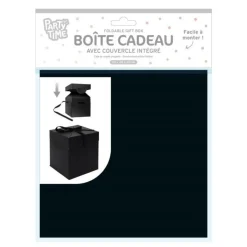 Boîte Cadeau Pliable Festif 20cm Noir