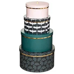 Boîte cylindrique en carton avec couvercle - 15 x Ø 28,5 cm