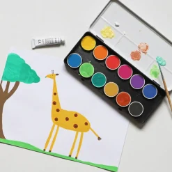 Boîte d'aquarelle fine 12 couleurs Ø 30 mm