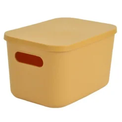 Boîte de Rangement Avec Couvercle Iris 4,5L Ocre