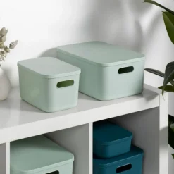 Boîte de Rangement Avec Couvercle Iris 10,5L Emeraude