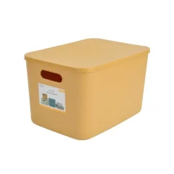 Boîte de Rangement Avec Couvercle Iris 15,5L Ocre