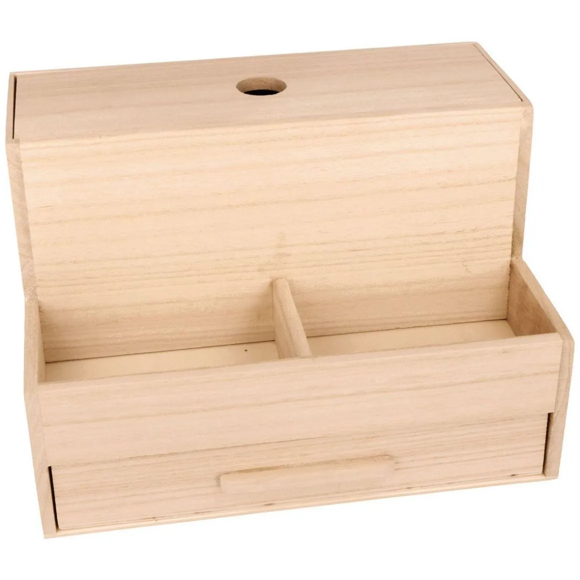 Boîte de rangement en bois 16 x 25 x 18 cm