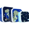 Boîtes goûter x3 Dinosaure - Multicolore