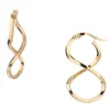 Boucles d'Oreilles Créoles Or 18 Carats 750/000 Jaune - Infini Infinity