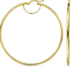 Boucles d'Oreilles Créoles 6cm - Or Jaune - Femme