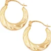 Boucles d'Oreilles Créoles Or Jaune - Femme