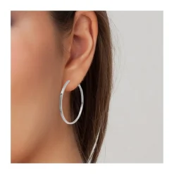 Boucles d'oreilles en acier inoxydable par SC Crystal ornées de cristaux scintillants