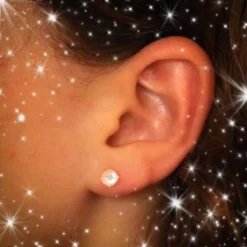 Boucles d'Oreilles Or 18 Carats 750/000 Jaune - Perles de Culture