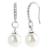 Boucles d'oreilles ornées de perles scintillantes par SC Crystal