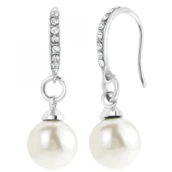 Boucles d'oreilles ornées de perles scintillantes par SC Crystal