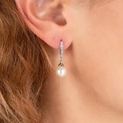 Boucles d'oreilles ornées de perles scintillantes par SC Crystal