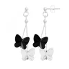 Boucles d'oreilles papillons ornées de Cristaux scintillants par SC Crystal