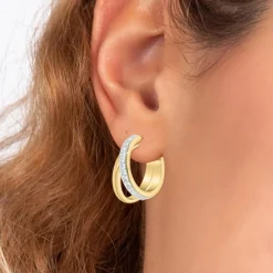 Boucles d'oreilles par SC Bohème ornées de Cristaux scintillants