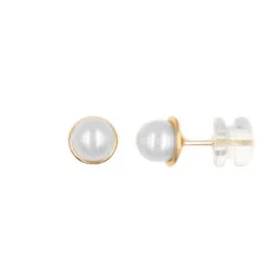 Boucles d'Oreilles Perles de Culture - Or Jaune - Femme