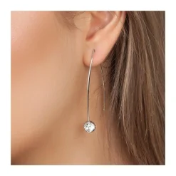 Boucles d'oreilles point de lumière SC Crystal ornées de Cristaux scintillants