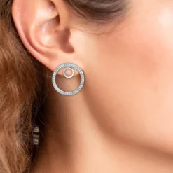 Boucles d'oreilles SC Crystal ornées de Cristaux scintillants