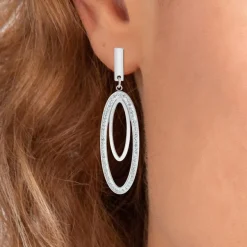 Boucles d'oreilles SC Crystal ornées de Cristaux scintillants