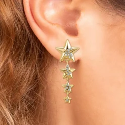 Boucles d'oreilles étoiles SC Bohème ornées de Zirconium