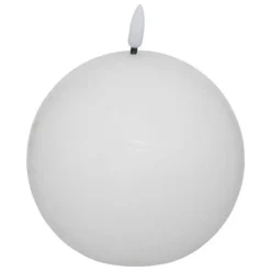 Bougie Boule à LED Molia 10cm Blanc