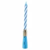 Bougie d'Anniversaire Musicale 12cm Bleu