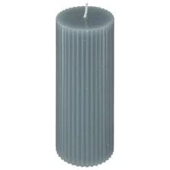 Bougie Déco Demi 14cm Bleu Orage