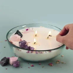 Bougie lithothérapie à faire soi-même
